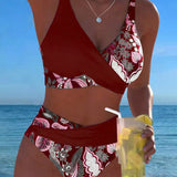 Bikini Contrast Culori Florale