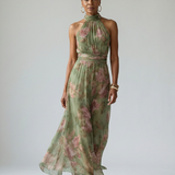 Mirelle | Rochie Midi Halter Strânsă
