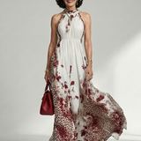 Orlune | Rochie albă maxi plutitoare