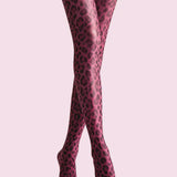 Viken | Legginși Plan Crimson Panther Leopard Print