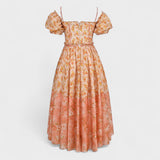 Valentīna | Rochie în culori de corai floral