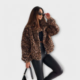 Leonor | Jachetă cu imprimeu leopard
