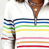 Maggie | Bluza colorată cu fermoar