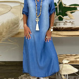 Ibiza | Rochie Maxi Modernă din Denim