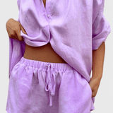 Anika | Set de pantaloni scurți și cămașă cu lănțișor în două piese