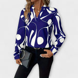 Katherine | Bluza elegantă cu decolteu în V și mâneci lungi