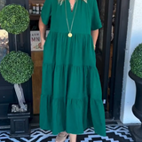 Carlota | Rochie lungă cu mișcare fluidă