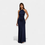 Filipa | Rochie maxi cu ruj pe gât