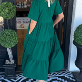 Carlota | Rochie lungă cu mișcare fluidă