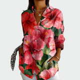Aino | Cămașă elegantă și stilată cu imprimeu floral