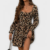 Annika | Rochie pentru femei cu model leopard natural