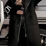 Rosa | Cardigan elegant cu design și glugă