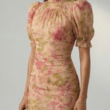 Vianne | Maxi Rochie cu Guler Înalt