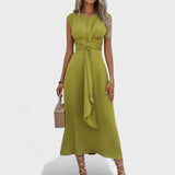 Emilia | Elegant rochie maxi fără mâneci și cu gât rotund