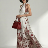 Orlune | Rochie albă maxi plutitoare
