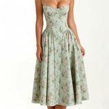 Filipa | Rochie midi cu corset structurat
