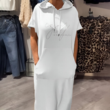 Saskia | Rochie din tricot cu glugă