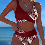 Bikini Contrast Culori Florale