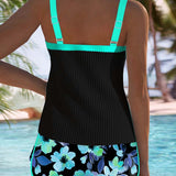 Costum de Baie Tankini din Două Piese