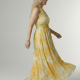 Sylin | Colectată Rochie Midi Halter