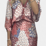 Shae | Violets Roz Pink Pesca T-shirt și Set de Fustă