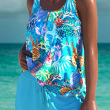Mafalda | Tankini elegant cu efect de burtă plană și șorturi potrivite