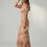 Vianne | Maxi Rochie cu Guler Înalt