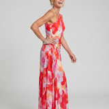 Taya | Rochie Midi Viena Umăr cu Detalii Ondulate