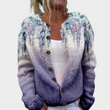 Inês | Cardigan cu model floral de toamnă