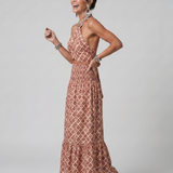 Amira | Midi Rochie cu Decupaje Geometrice