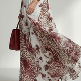 Orlune | Rochie albă maxi plutitoare