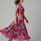 Celine | Midi rochie cu guler răsfrânt