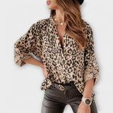 Iara | Cămașă modernă cu model leopard