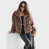 Leonor | Jachetă cu imprimeu leopard