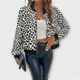 Raquel | Haină cu print leopard elegant