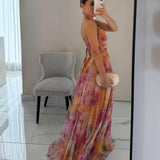 Madeline | Rochie Lungă cu Flori, Care Radiază Eleganță fără Efort