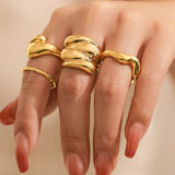 Grete | Set de 4 Inele Metalice