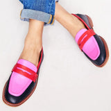 Lunessa | Mocasini cu accente colorate