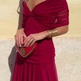 Louise | Rochie Maxi de Bal Elegantă cu Decolteu în V