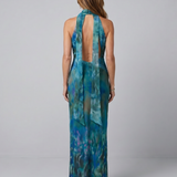 Juniper | Rochie Maxi cu Gaură de Cheie fără Bretele