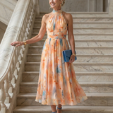 Elin | Rochie midi moale tip halter