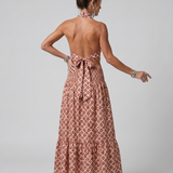 Amira | Midi Rochie cu Decupaje Geometrice