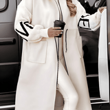 Rosa | Cardigan elegant cu design rafinat și glugă