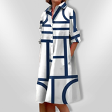 Helen | Rochie cu model geometric