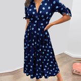 Monika | Rochie elegantă cu model buline