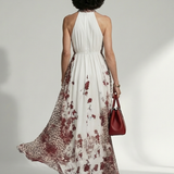 Orlune | Rochie albă maxi plutitoare