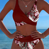 Bikini Contrast Culori Florale