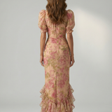 Vianne | Maxi Rochie cu Guler Înalt