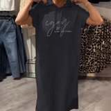 Saskia | Rochie din tricot cu glugă