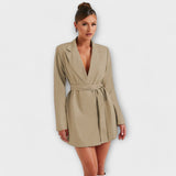 Zélia | Blazer rochie cu guler V